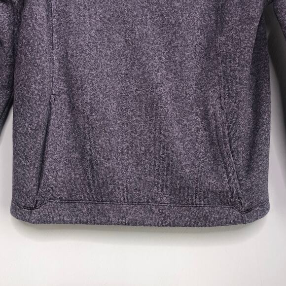 The North Face Womens Crescent Hooded Sweater Size M Heather Purple Fleece - Picture 2 of 9